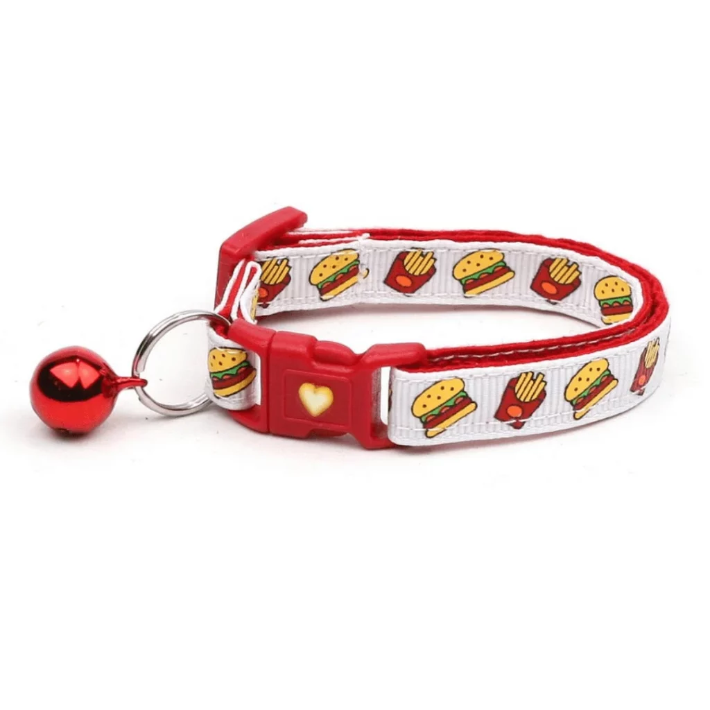 Burgers Cat Collars for Food lover cats 