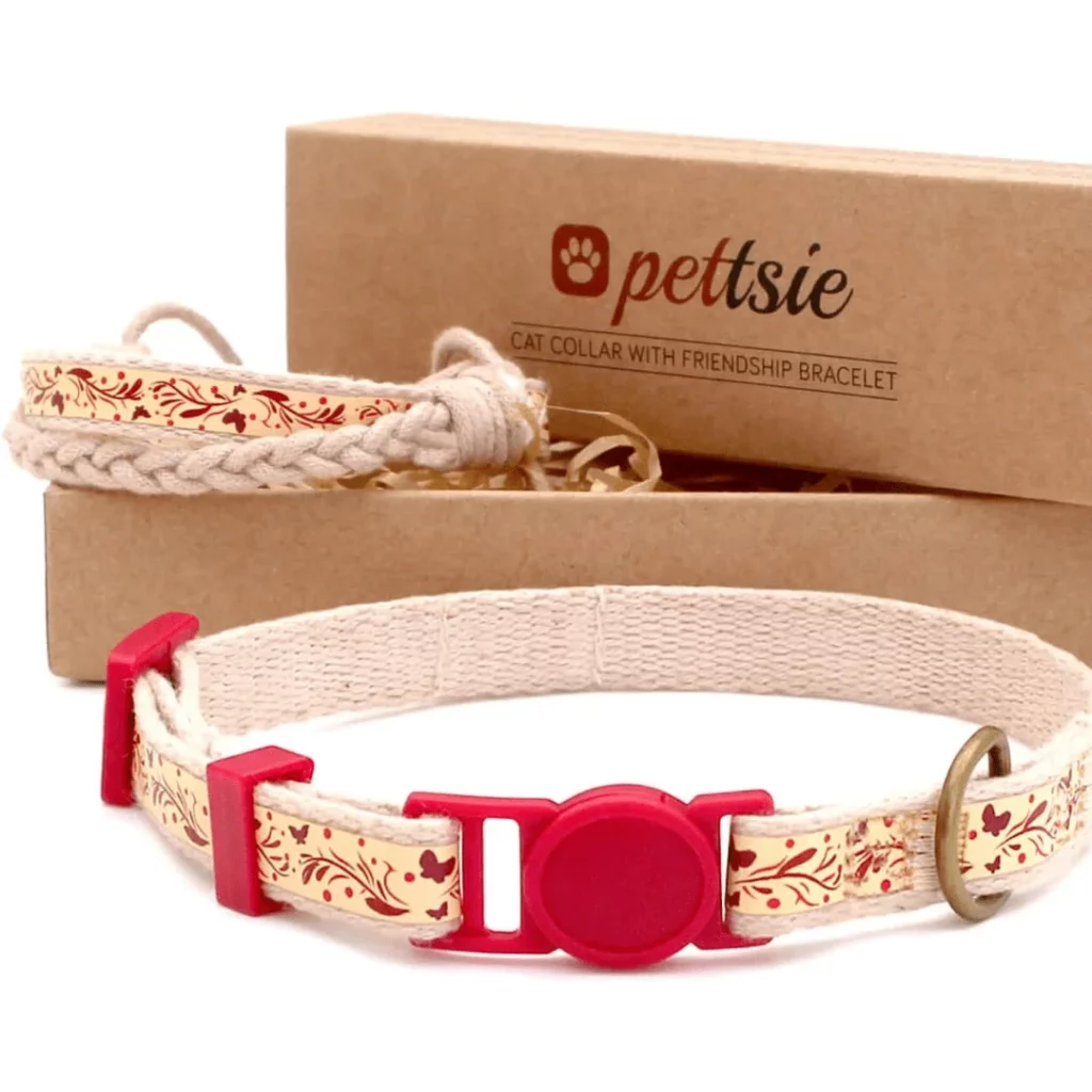 Christmas Cat Collars for cuddly cats collar with matching wrist band